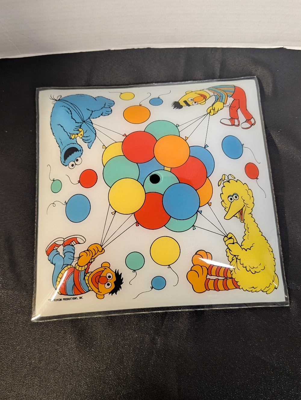 Vintage Retro Jim Henson Sesame Street Light Cover Glass Ceiling Shade